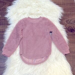 Appaman Laurel pink fuzzy cozy Top size 6 fall winter outfit